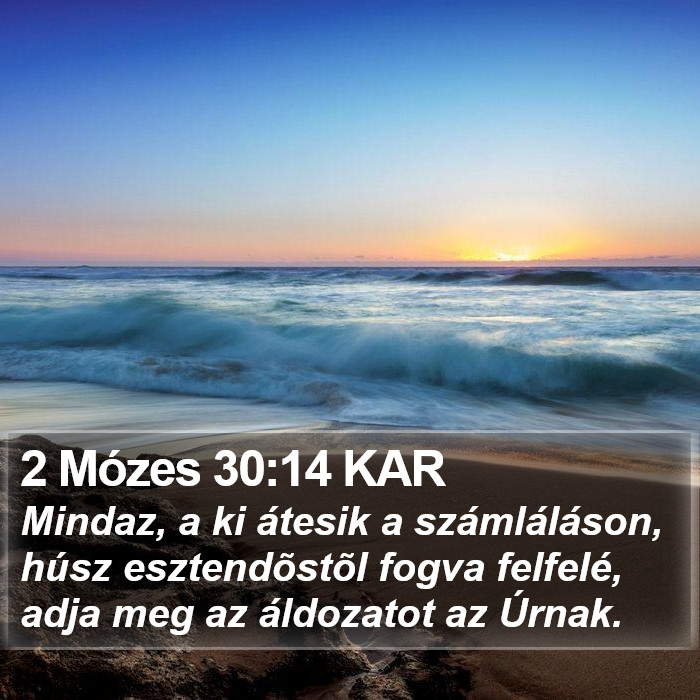 2 Mózes 30:14 KAR Bible Study