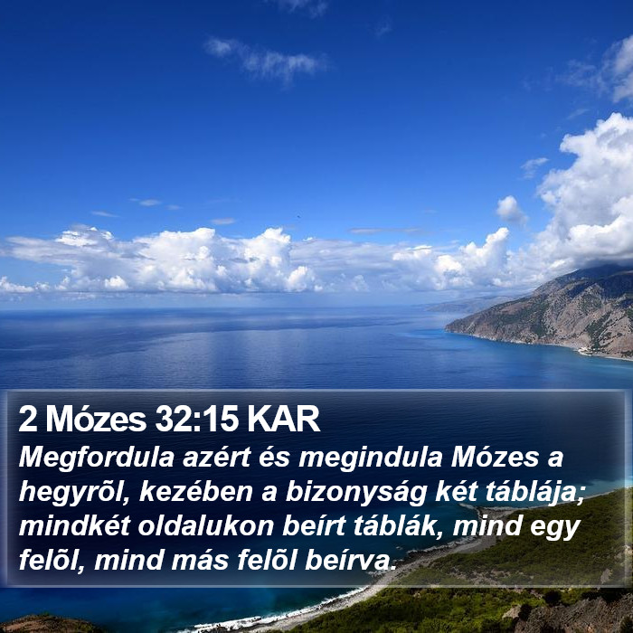 2 Mózes 32:15 KAR Bible Study