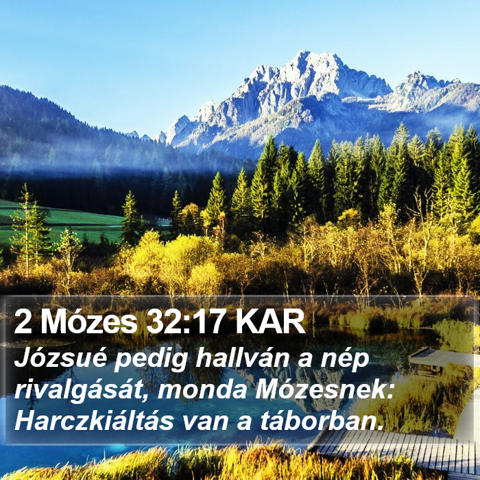 2 Mózes 32:17 KAR Bible Study