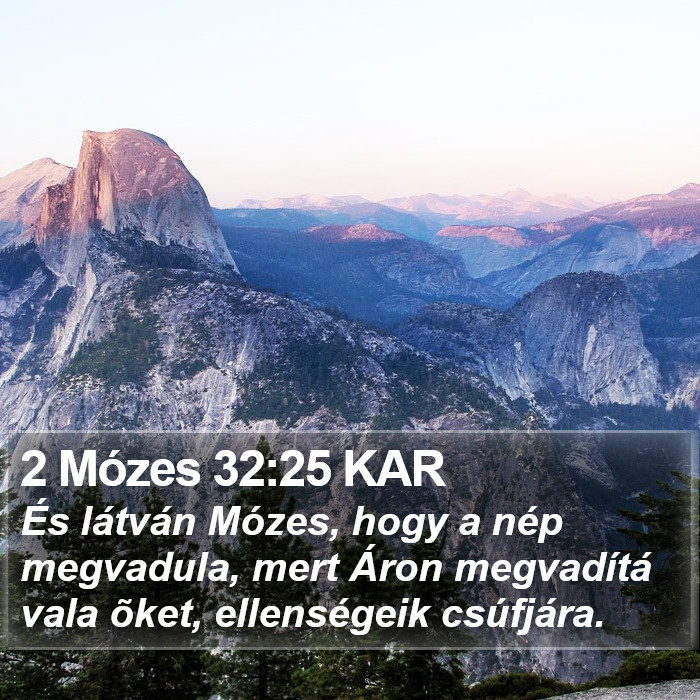 2 Mózes 32:25 KAR Bible Study