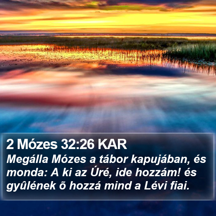 2 Mózes 32:26 KAR Bible Study