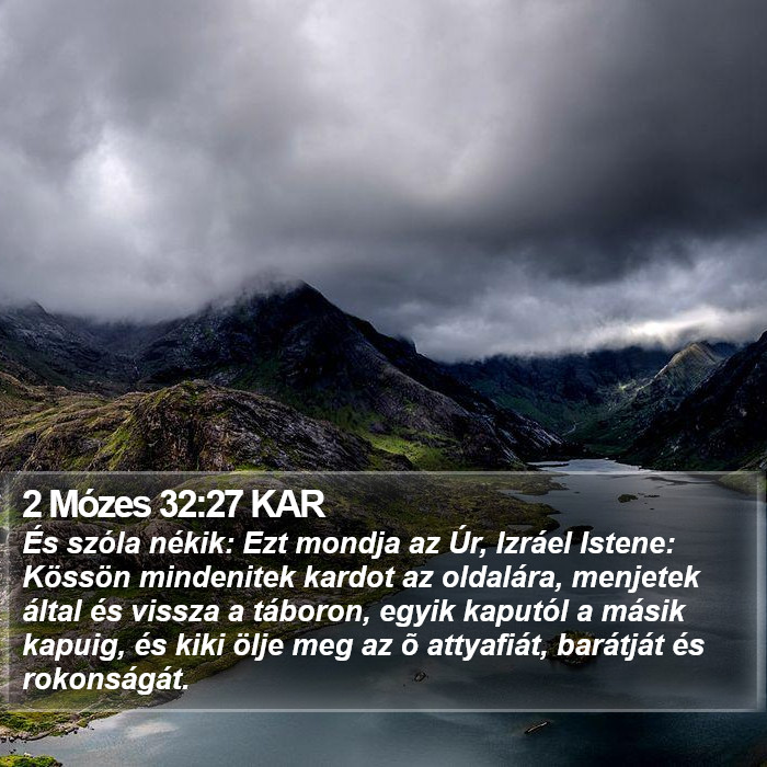 2 Mózes 32:27 KAR Bible Study