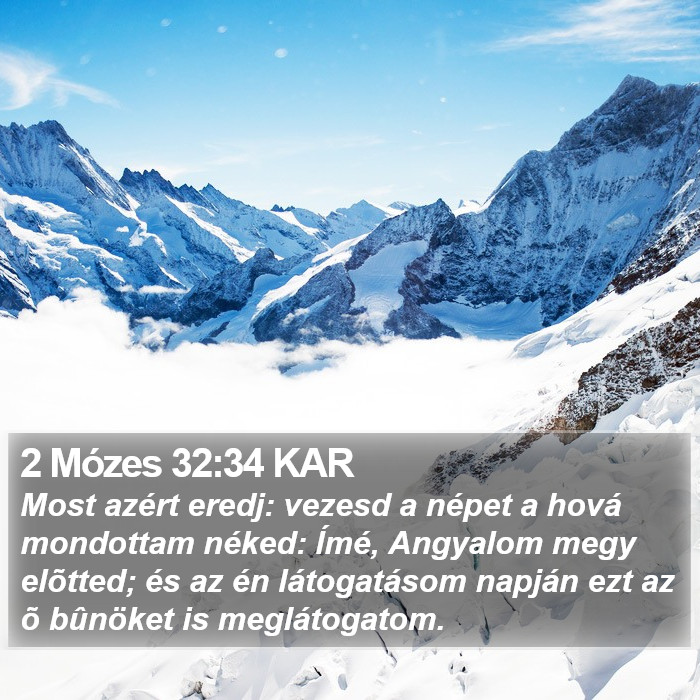 2 Mózes 32:34 KAR Bible Study