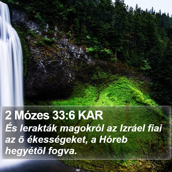 2 Mózes 33:6 KAR Bible Study