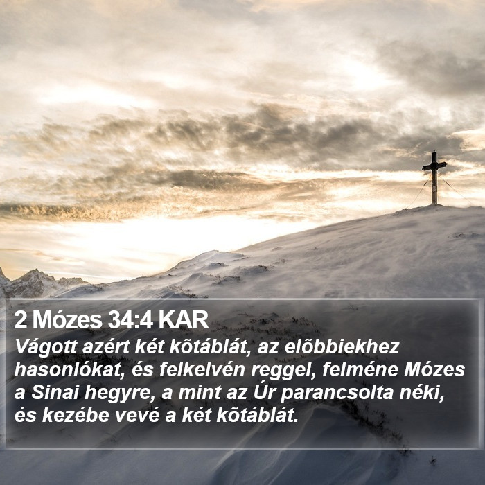 2 Mózes 34:4 KAR Bible Study