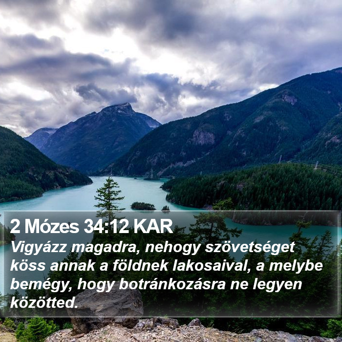 2 Mózes 34:12 KAR Bible Study