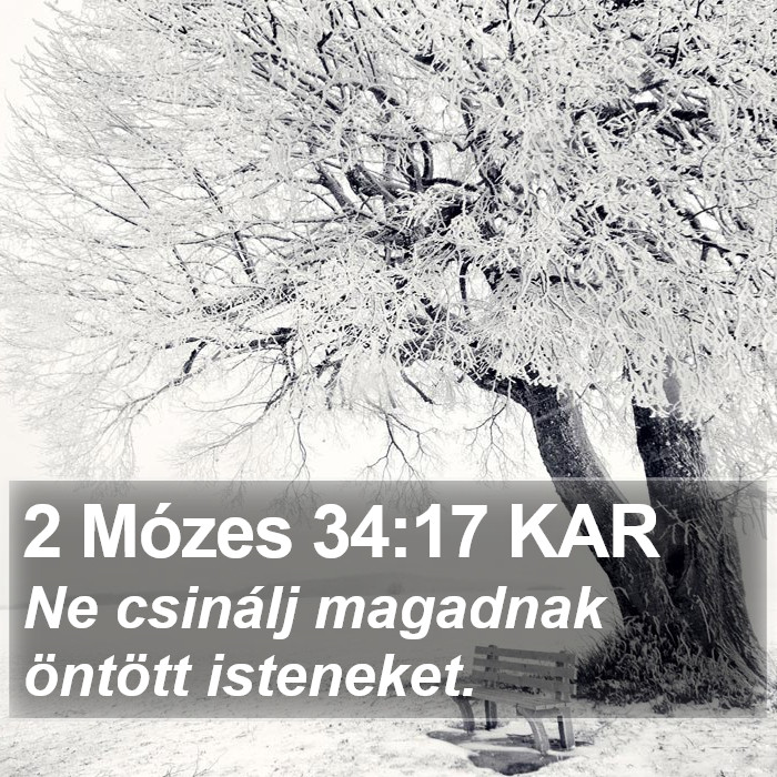 2 Mózes 34:17 KAR Bible Study