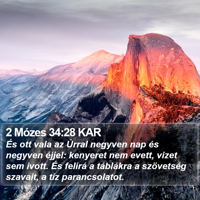 2 Mózes 34:28 KAR Bible Study