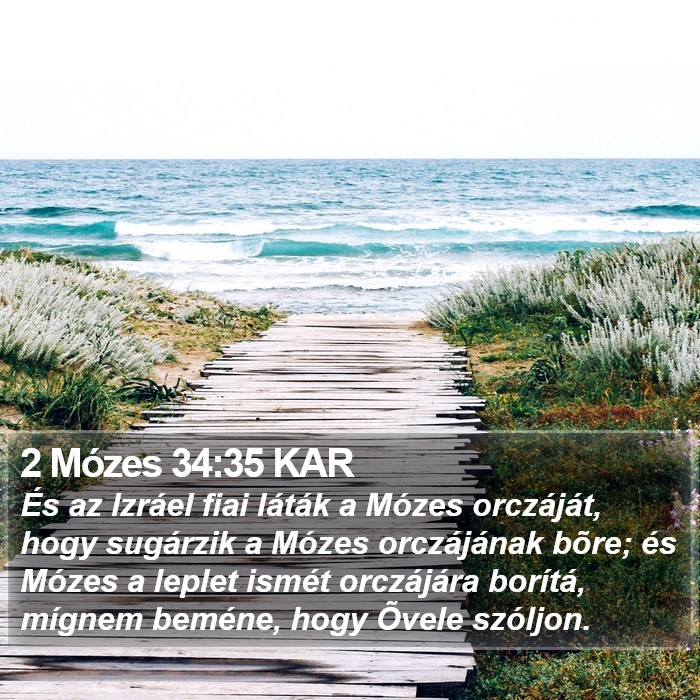 2 Mózes 34:35 KAR Bible Study