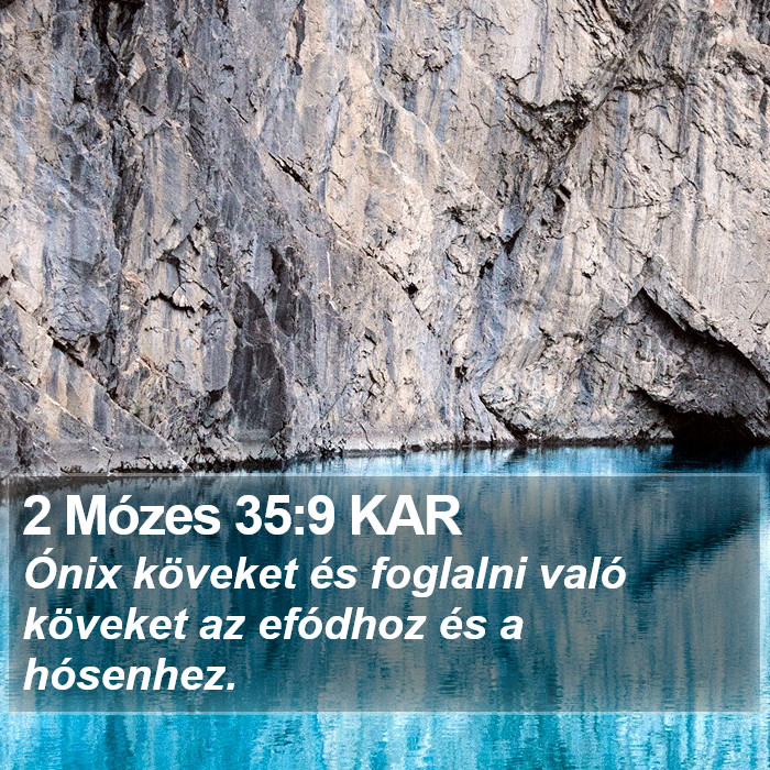 2 Mózes 35:9 KAR Bible Study