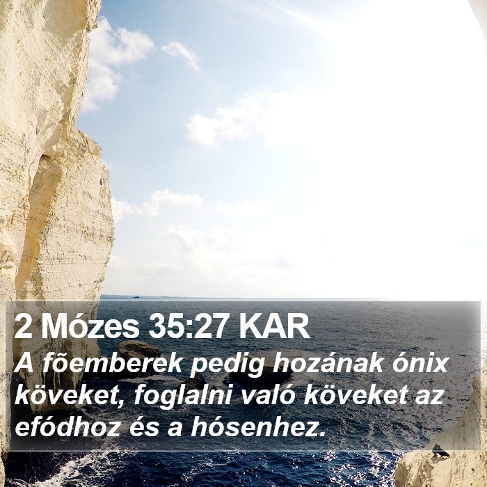 2 Mózes 35:27 KAR Bible Study