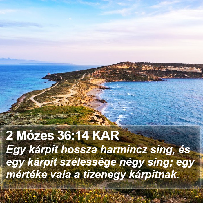 2 Mózes 36:14 KAR Bible Study