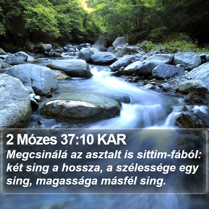 2 Mózes 37:10 KAR Bible Study