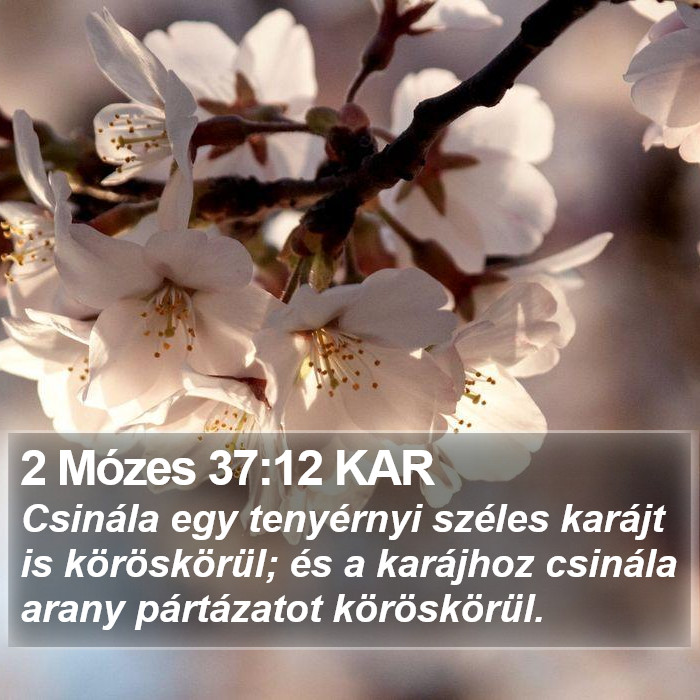 2 Mózes 37:12 KAR Bible Study