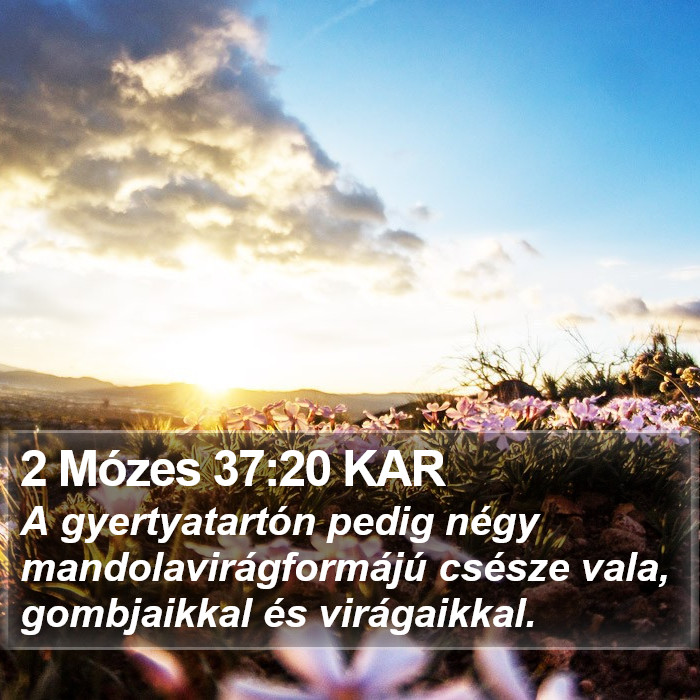 2 Mózes 37:20 KAR Bible Study