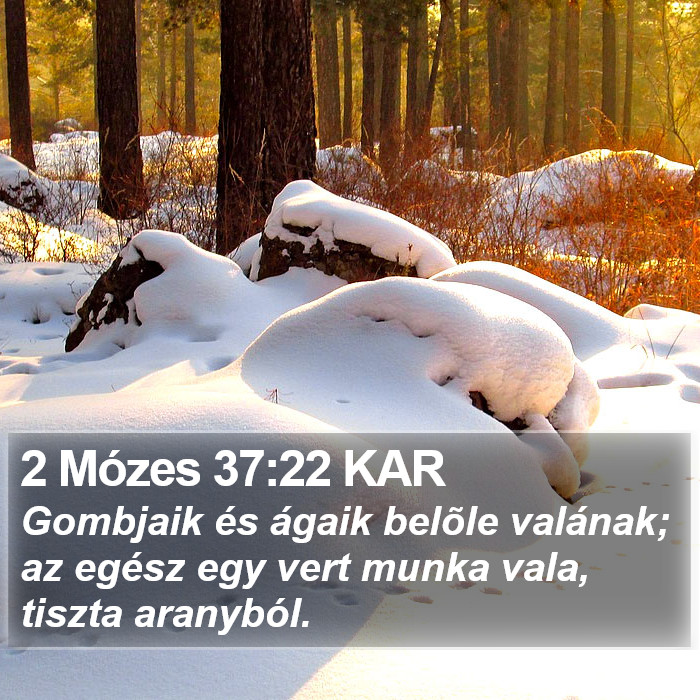 2 Mózes 37:22 KAR Bible Study