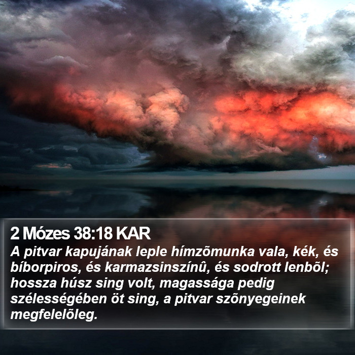 2 Mózes 38:18 KAR Bible Study