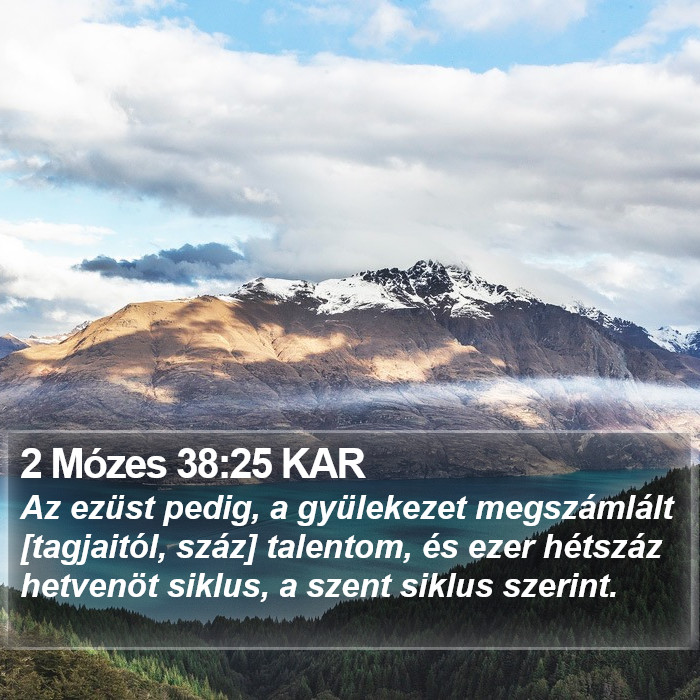 2 Mózes 38:25 KAR Bible Study