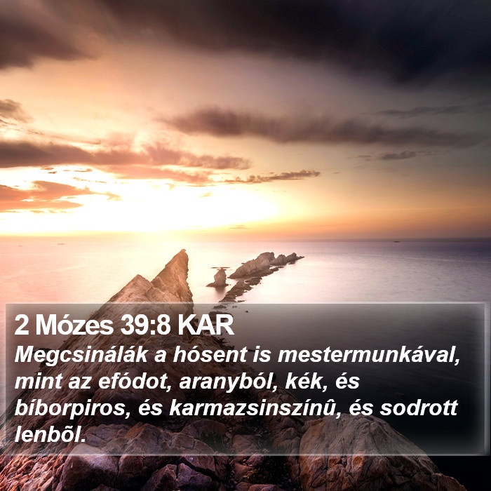 2 Mózes 39:8 KAR Bible Study