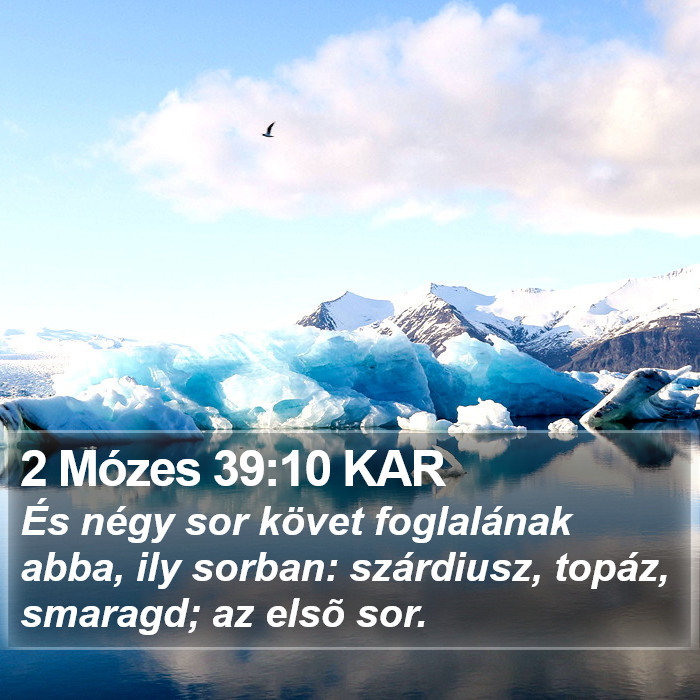 2 Mózes 39:10 KAR Bible Study