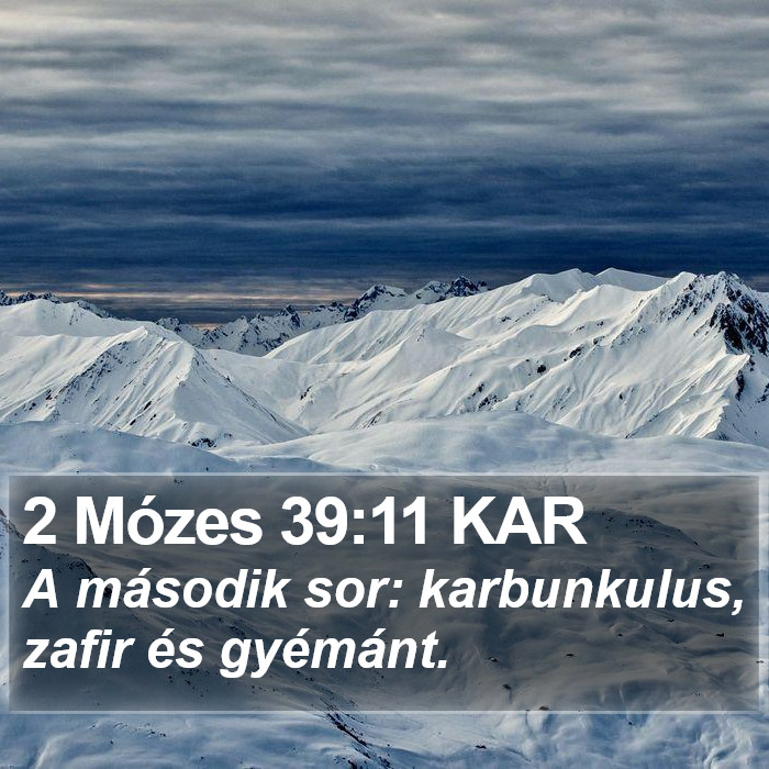 2 Mózes 39:11 KAR Bible Study