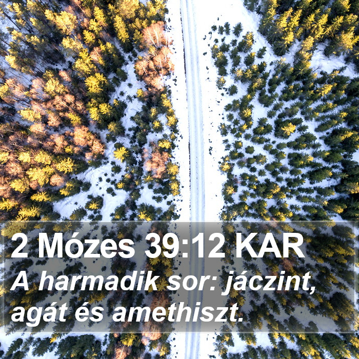 2 Mózes 39:12 KAR Bible Study