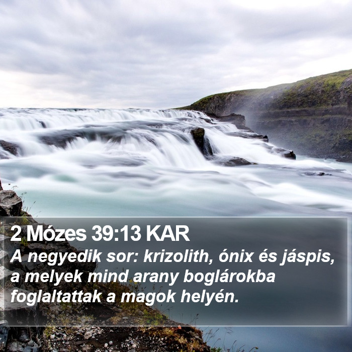 2 Mózes 39:13 KAR Bible Study