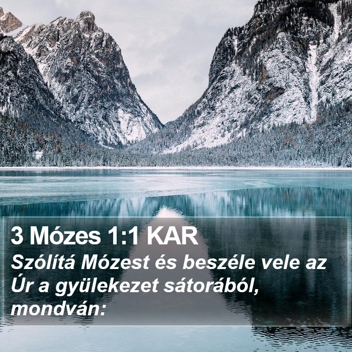 3 Mózes 1:1 KAR Bible Study