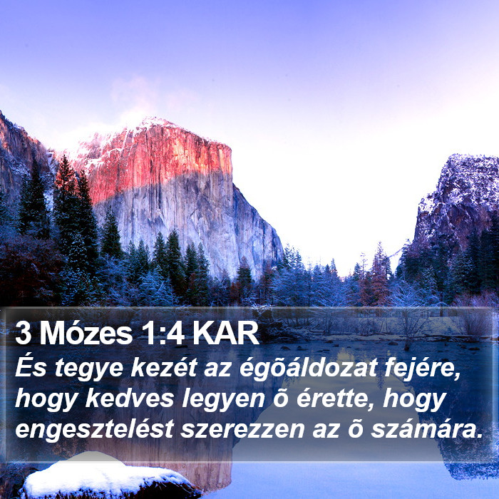 3 Mózes 1:4 KAR Bible Study