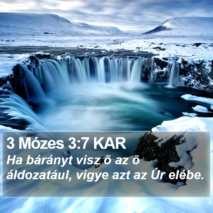 3 Mózes 3:7 KAR Bible Study