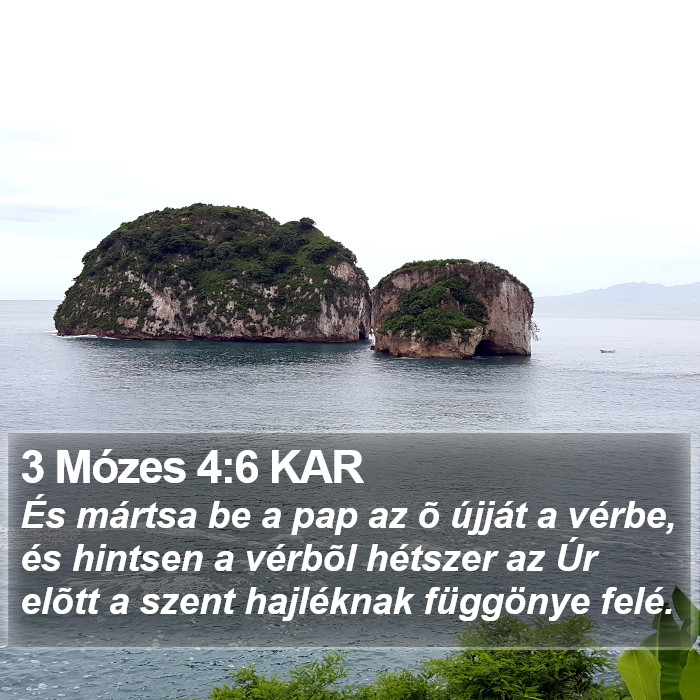 3 Mózes 4:6 KAR Bible Study