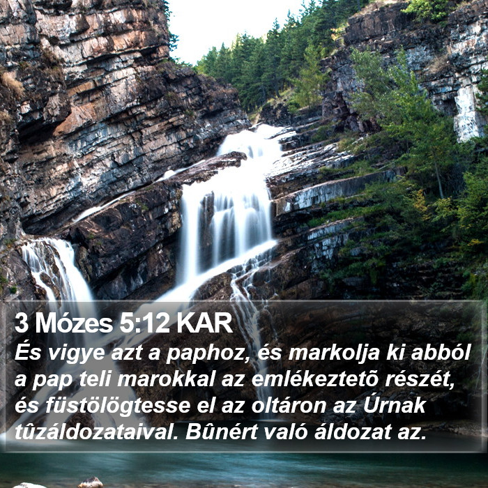 3 Mózes 5:12 KAR Bible Study