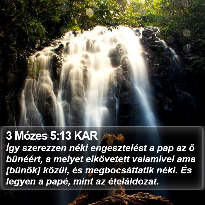 3 Mózes 5:13 KAR Bible Study