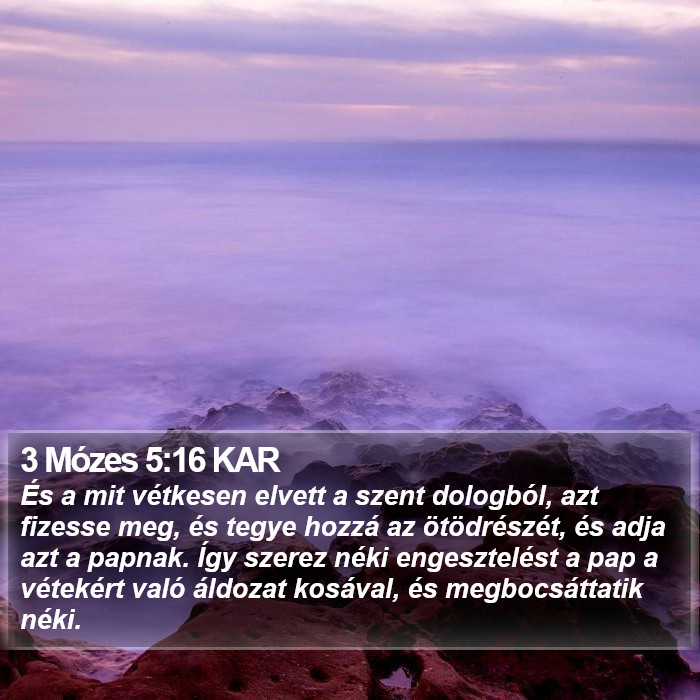 3 Mózes 5:16 KAR Bible Study