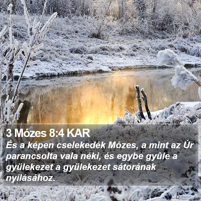 3 Mózes 8:4 KAR Bible Study