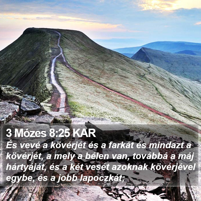 3 Mózes 8:25 KAR Bible Study