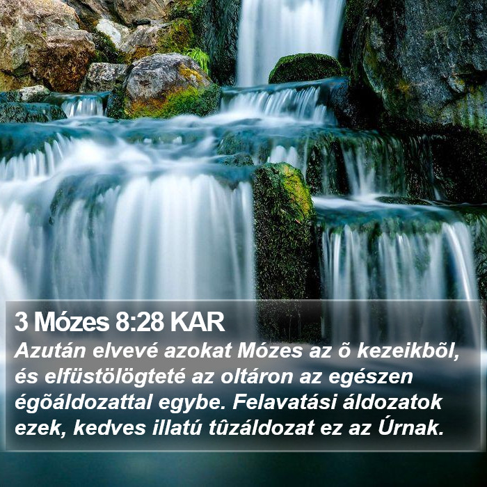 3 Mózes 8:28 KAR Bible Study