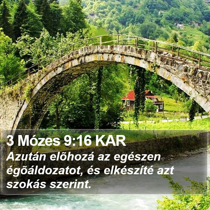 3 Mózes 9:16 KAR Bible Study