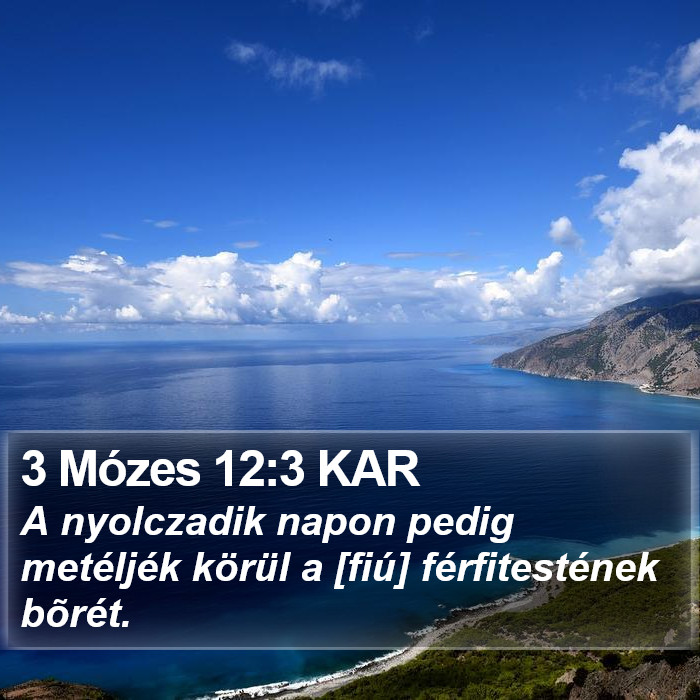 3 Mózes 12:3 KAR Bible Study