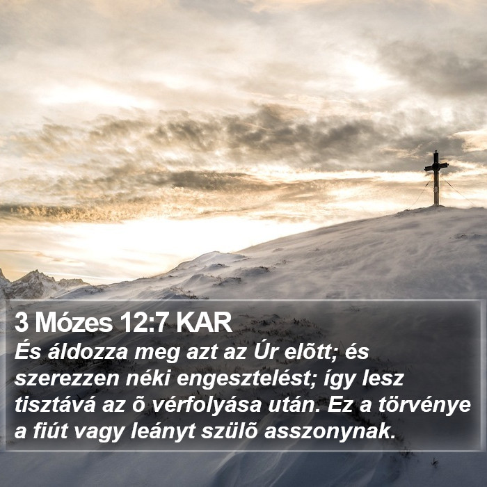 3 Mózes 12:7 KAR Bible Study