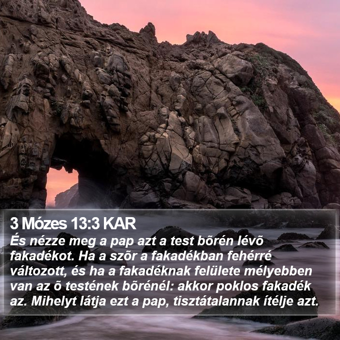 3 Mózes 13:3 KAR Bible Study