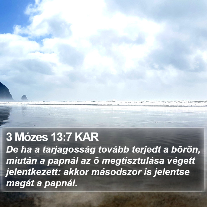 3 Mózes 13:7 KAR Bible Study
