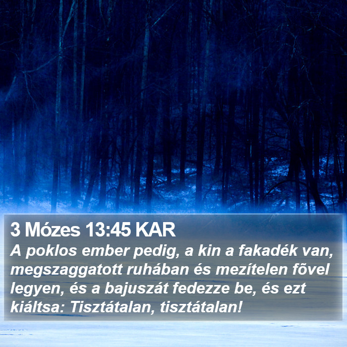 3 Mózes 13:45 KAR Bible Study
