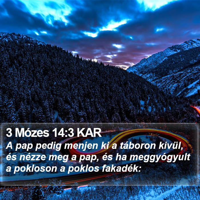 3 Mózes 14:3 KAR Bible Study