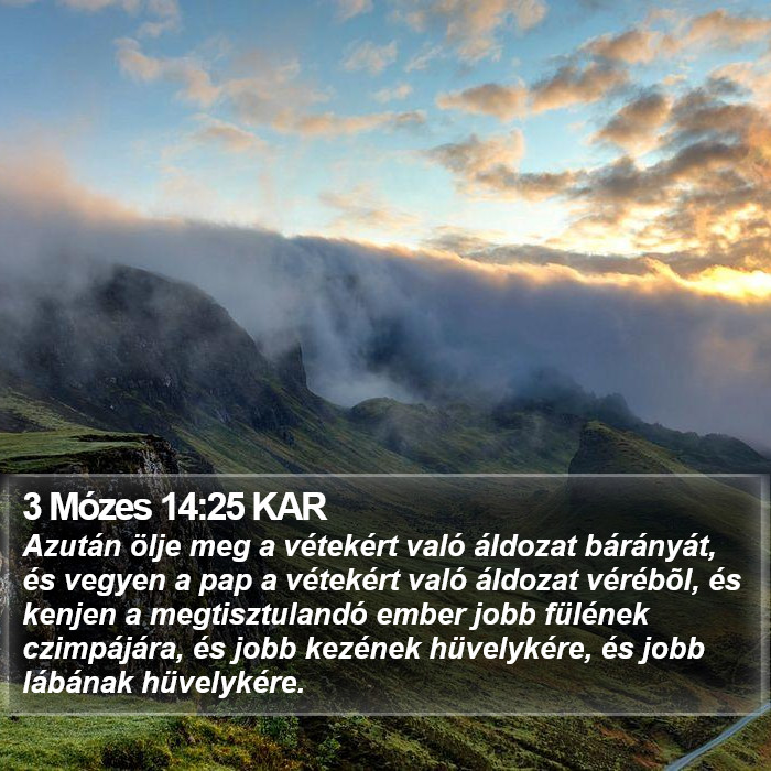 3 Mózes 14:25 KAR Bible Study