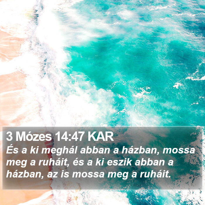 3 Mózes 14:47 KAR Bible Study