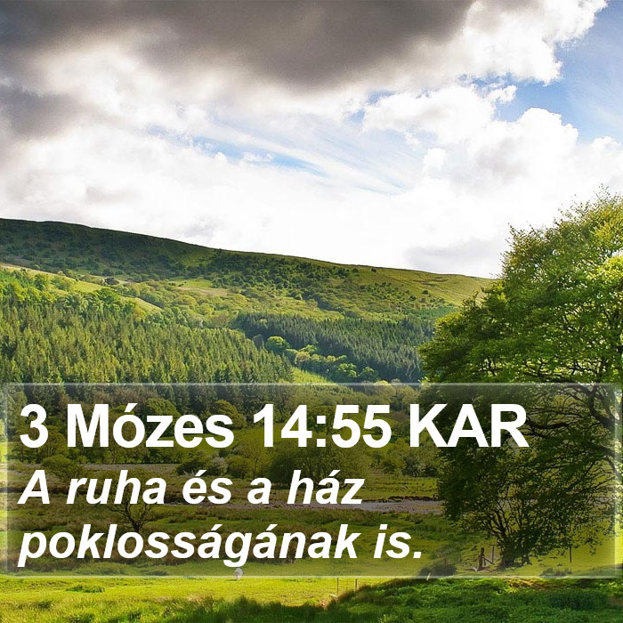 3 Mózes 14:55 KAR Bible Study