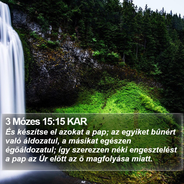 3 Mózes 15:15 KAR Bible Study