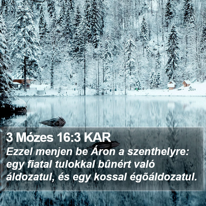 3 Mózes 16:3 KAR Bible Study