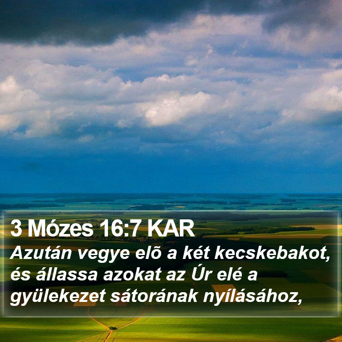 3 Mózes 16:7 KAR Bible Study